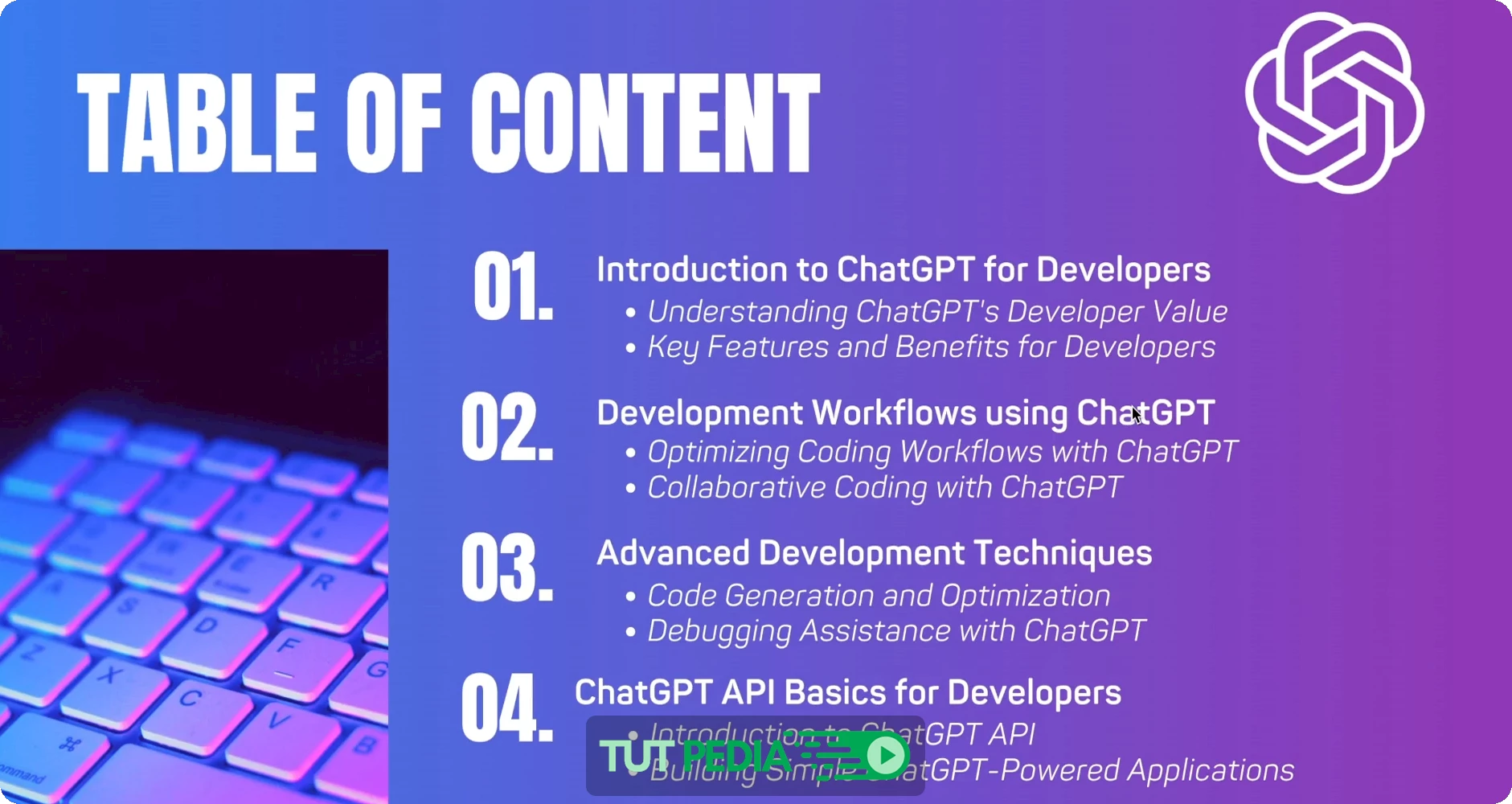 ChatGPT for Developers: Master Code Generation & Debugging Course