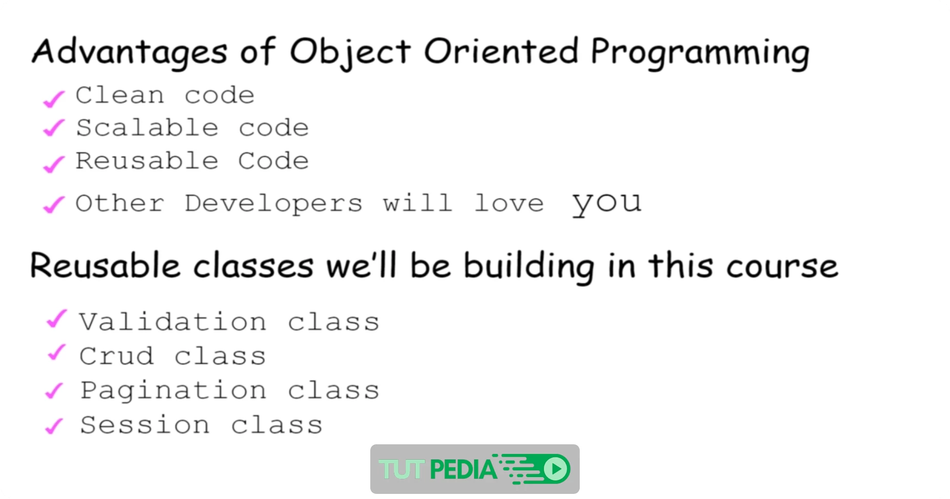 Object Oriented php: build real world project using OOP Course