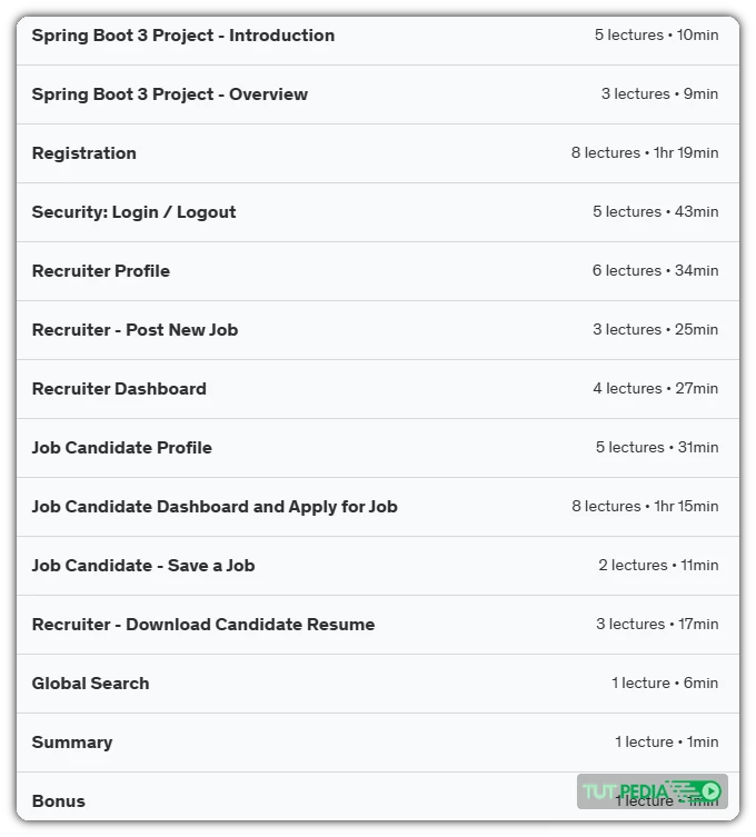 Spring Boot 3 Project - Build a Job Portal Web Application Course