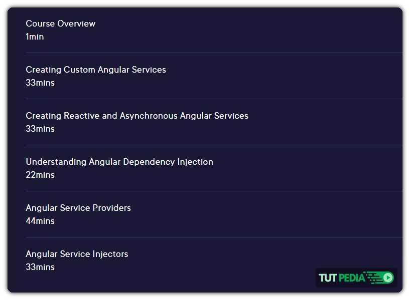 Angular Services Course