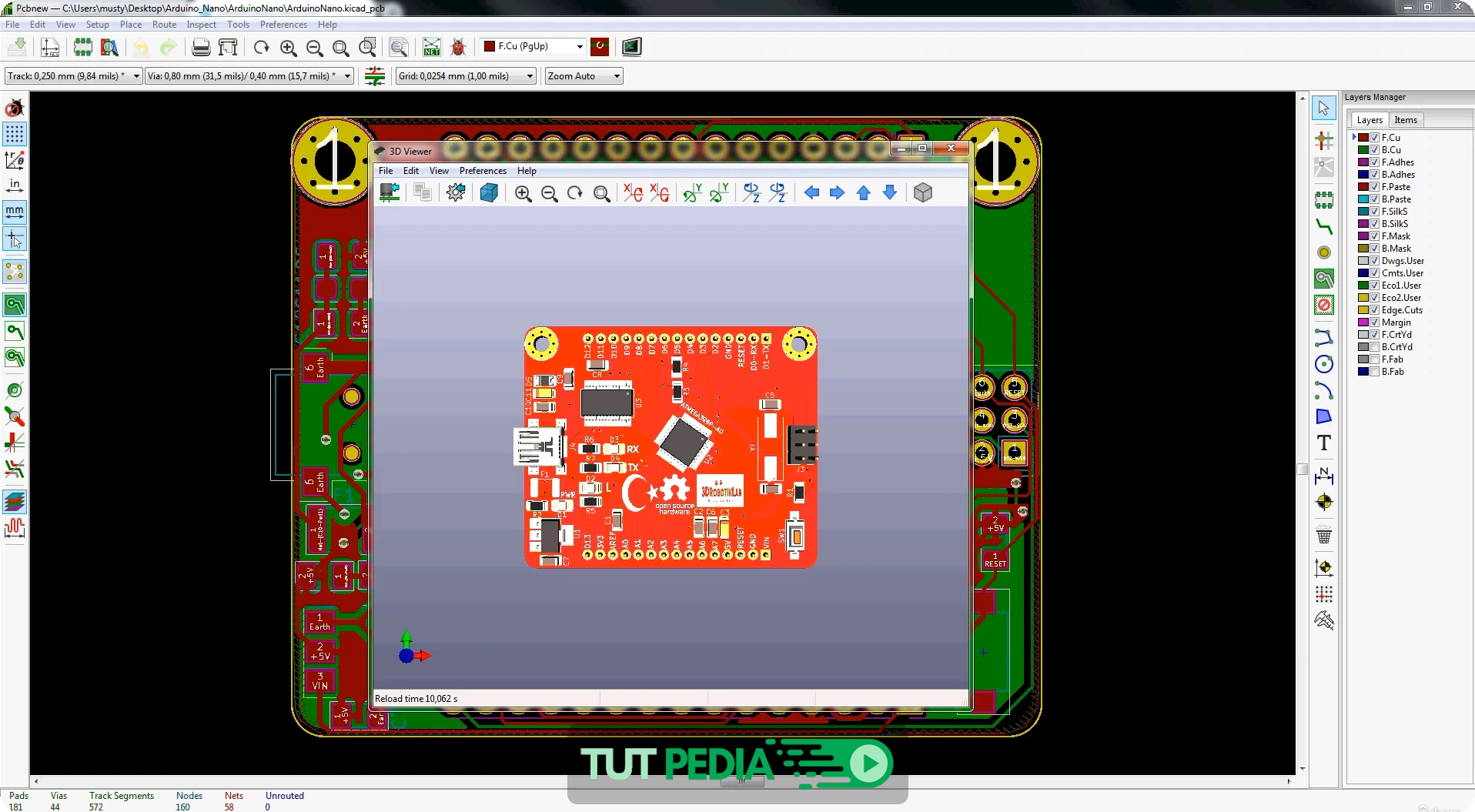 Arduino Nano PCB Designs with KiCad Course