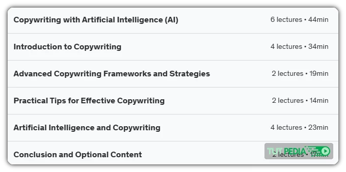 Copywriting & Content Writing with Artificial Intelligence Course