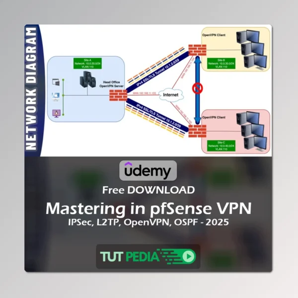 Mastering in pfSense VPN - IPSec, L2TP, OpenVPN, OSPF - 2025 Course