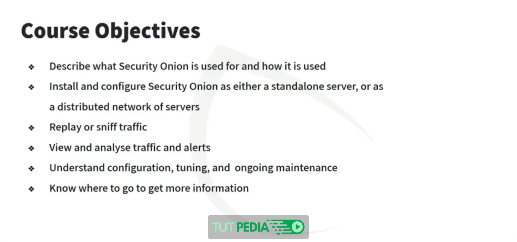 Security Onion Course By Cybrary