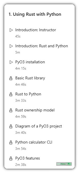 Using Rust with Python Course