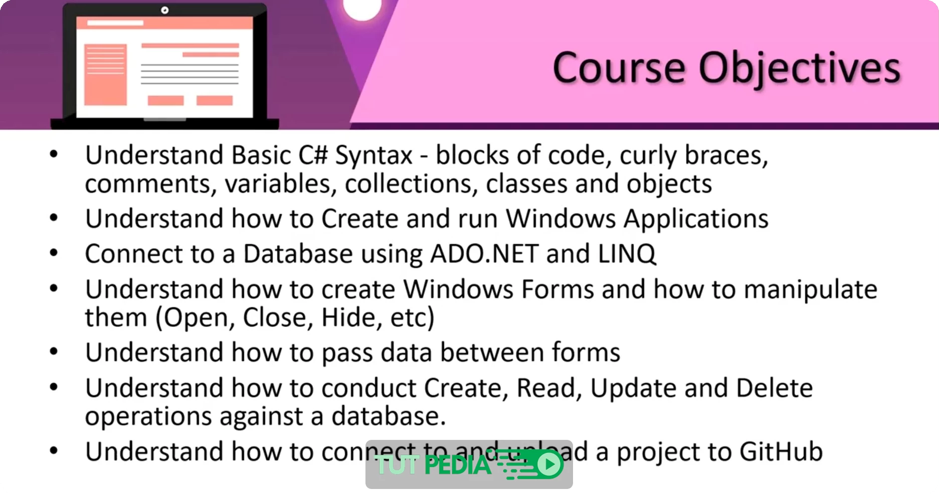 Windows Form with C# LINQ and ADO NET Course